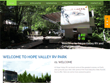 Tablet Screenshot of hopevalleyrv.ca